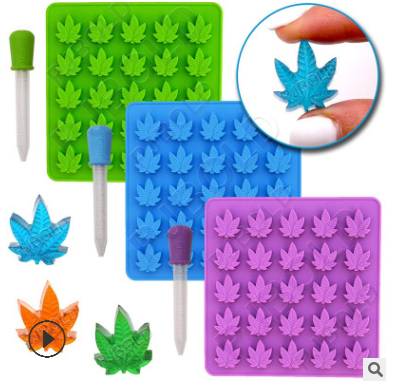 Silicone 25 candy mold with dropping pipette