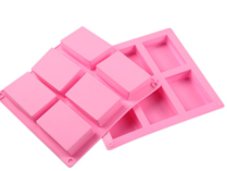 Silicone 6 hole soap mould