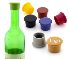 Silicone wine bottle stopper