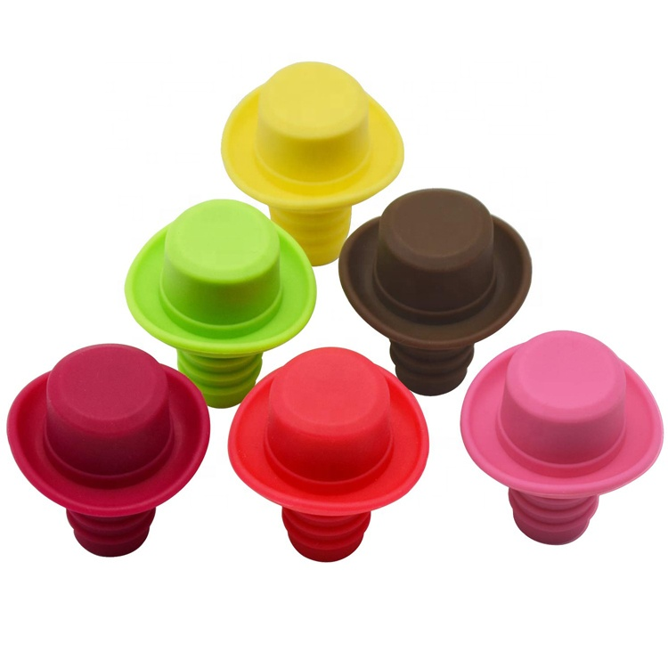 Silicone wine bottle stopper